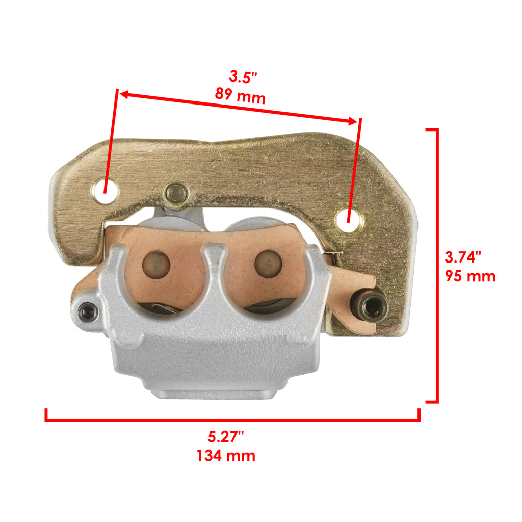 Front Left Right Brake Disc with Caliper for Can-Am Outlander 800R 4x4 (2012–2015)