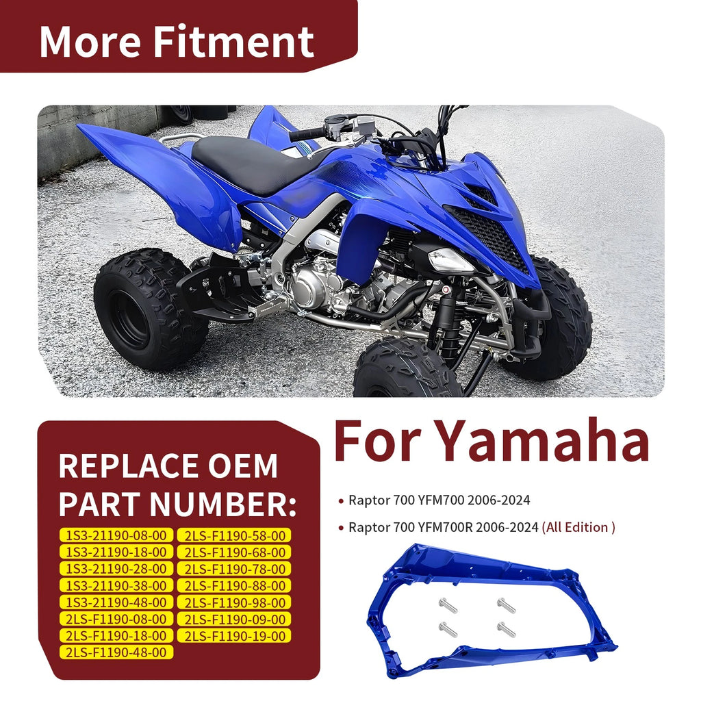 Aluminum Sub Frame Blue for Yamaha Raptor YFM 700 700R (2006–2024) 1S3-21190-08-00