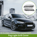 Front Fog Light Grill Pair Replacement for Audi A6 C7 (2012–2018)