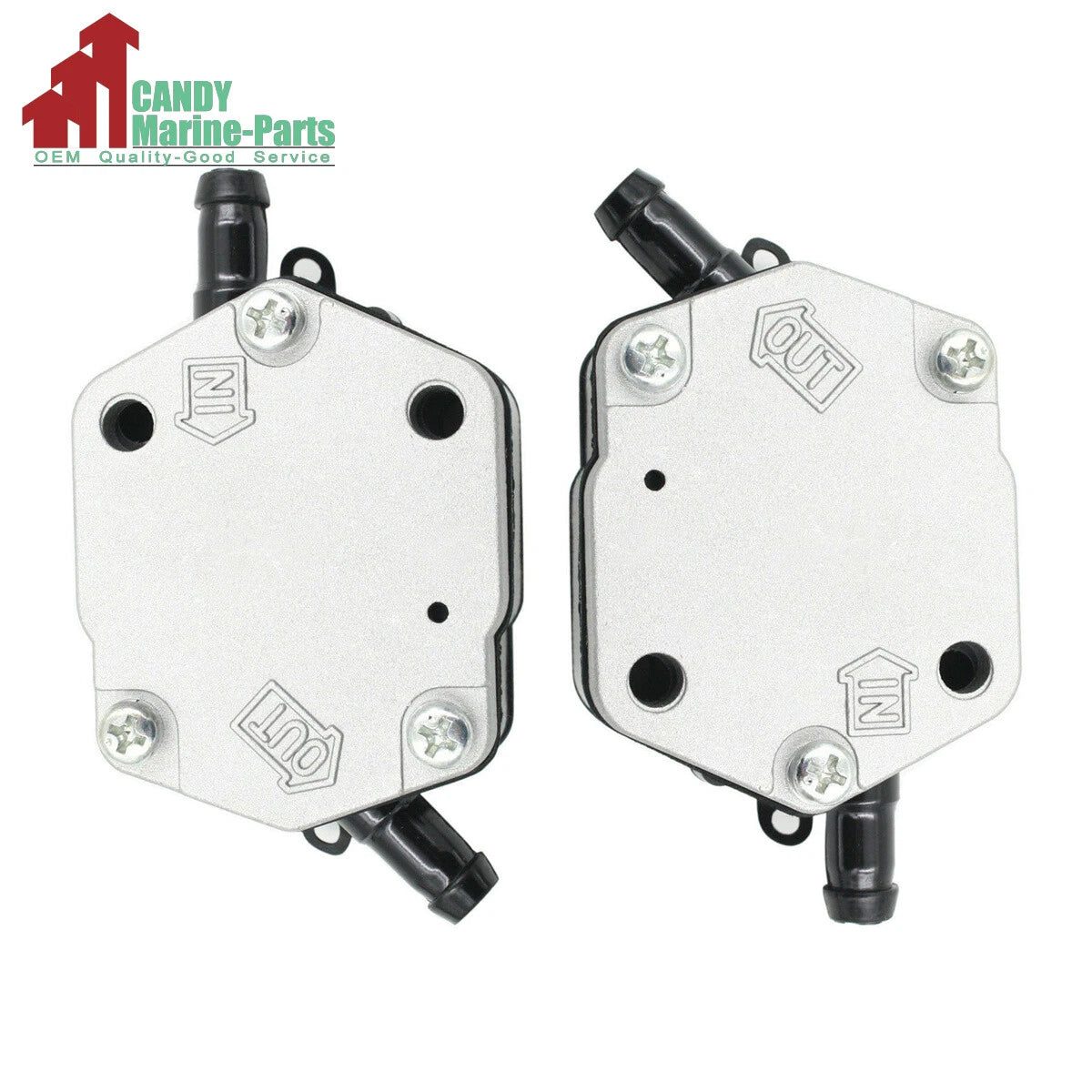 2X Fuel Pump Assembly for Yamaha Outboard (6E5-24410-00-00, 6E5-24410-01-00)