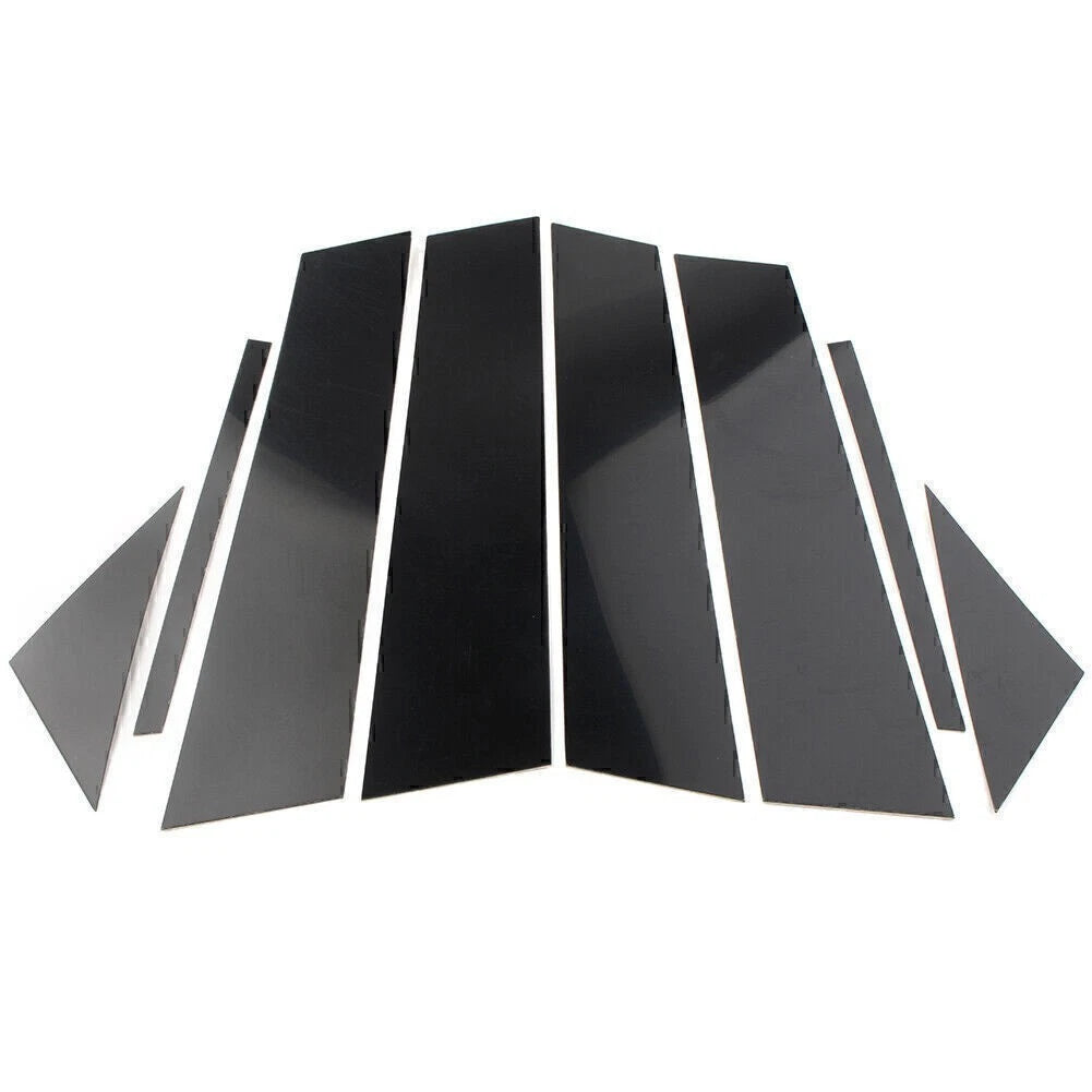 8pcs Gloss Black Pillar Posts for Mazda 3 Sedan (2019–2021)