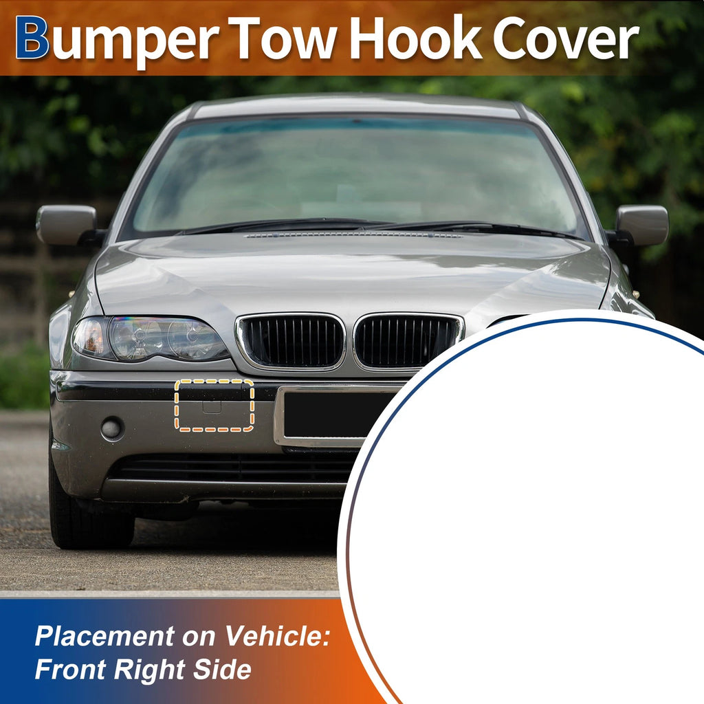 Front Tow Hook Cover for BMW 3 Series E46 (2001–2005) Replacement