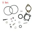 Set of 5 Carburetor Rebuild Kits for Briggs Lawnmower (492495, 493762, 498260)