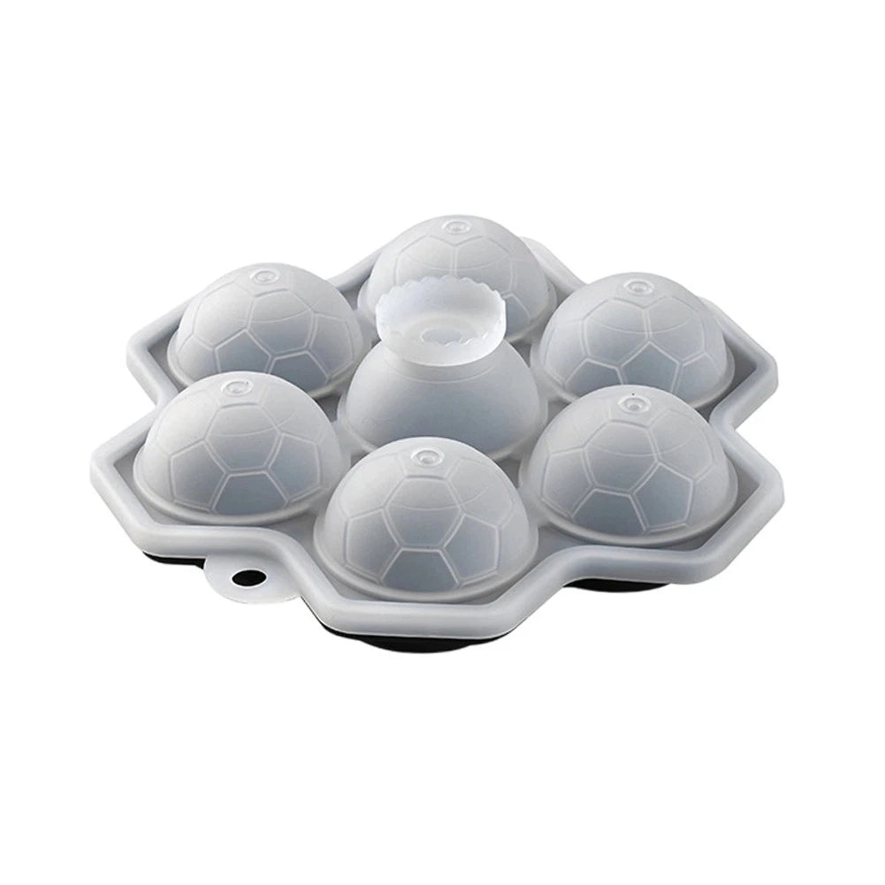 Compact Round Ice Cube Tray for Flexible Silicone (17 x 5.5 cm)