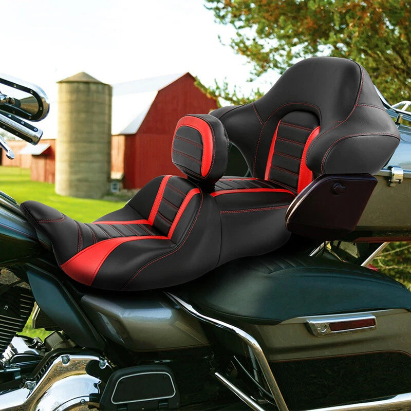 Seat Backrest Pad for Harley Touring Glide (2014–2023)