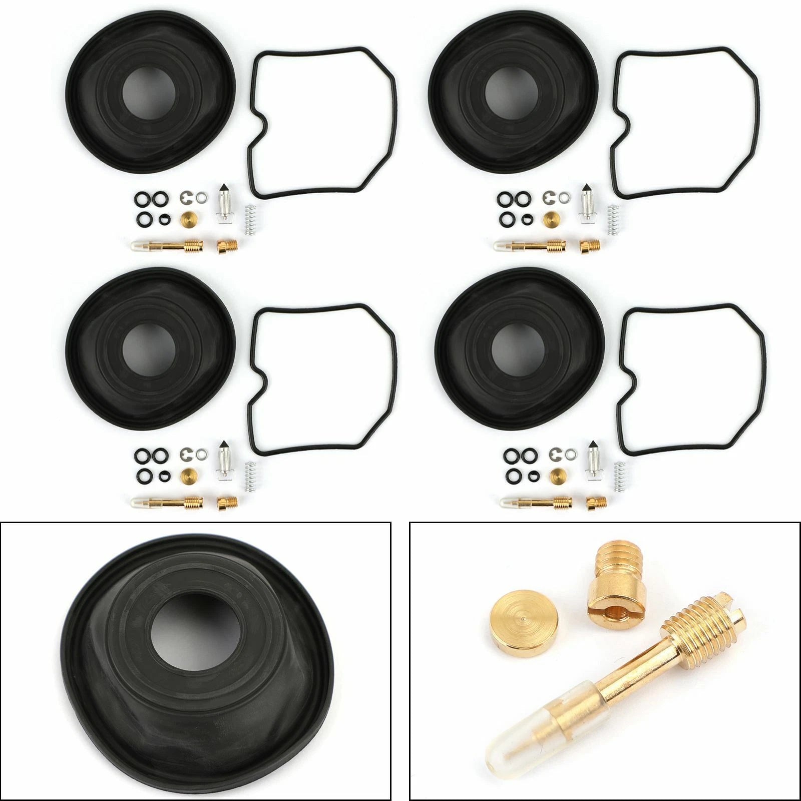 Set of 4 Carburetor Repair Rebuild Kits for Suzuki GSF600S Bandit (1996–2003) T9