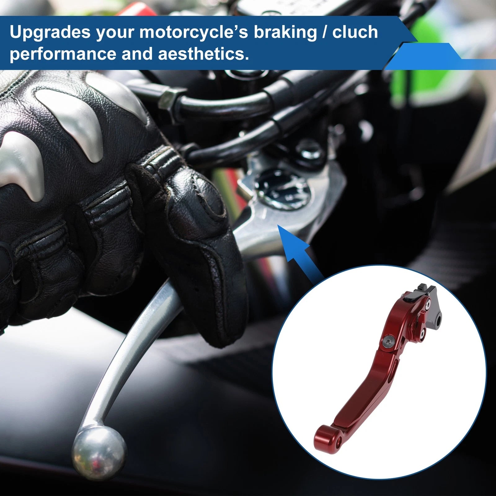 Adjustable Brake Clutch Levers for Suzuki GSXR150 (2017–2020) Solid Red