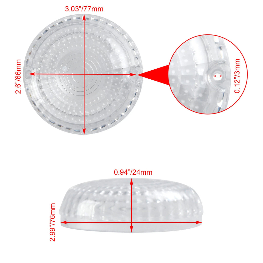 Turn Signal Lens Cover for Yamaha V-Star 1100, XVS650, Road Star