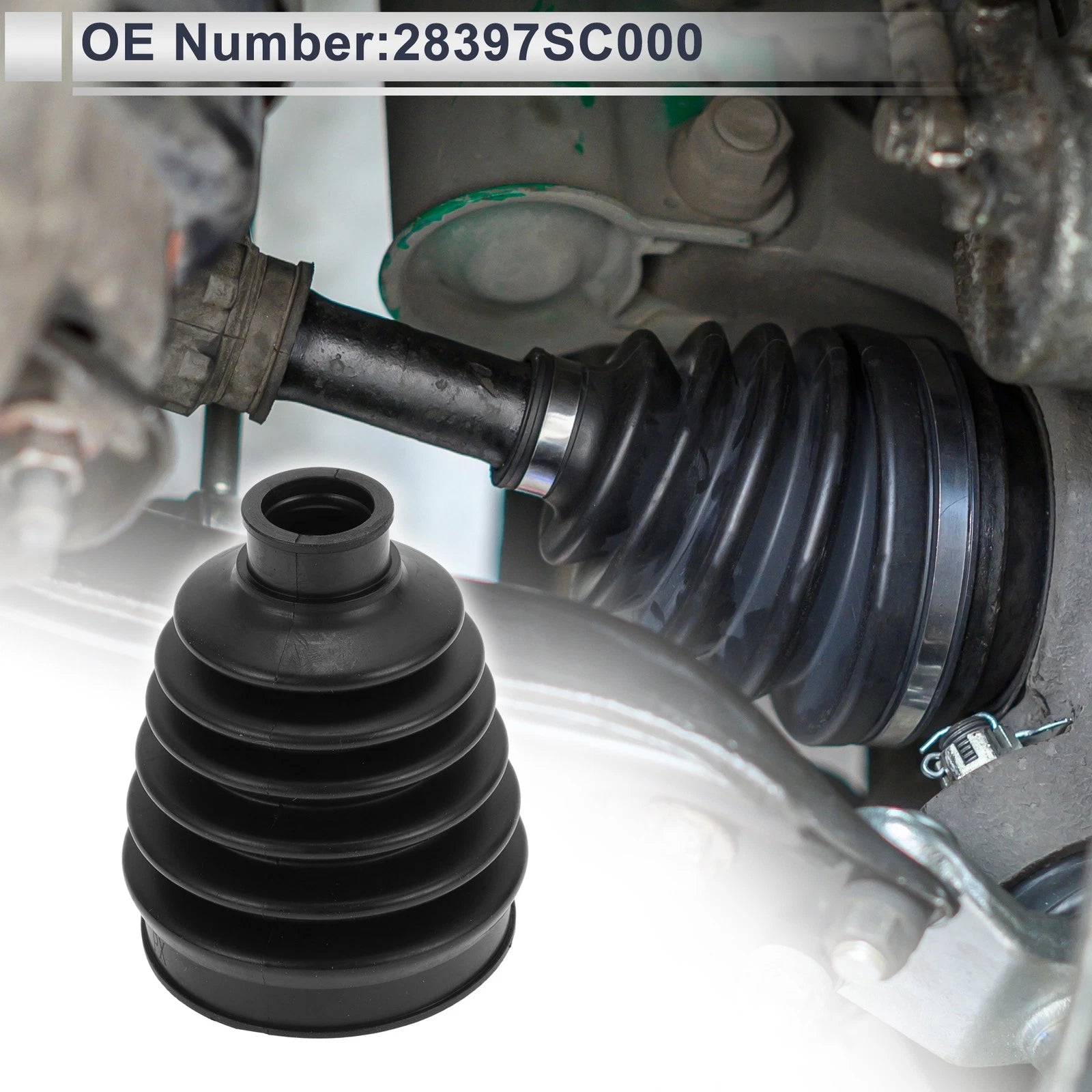 Inner CV Joint Boot Kit with Clamps for Subaru Crosstrek (2013–2017)