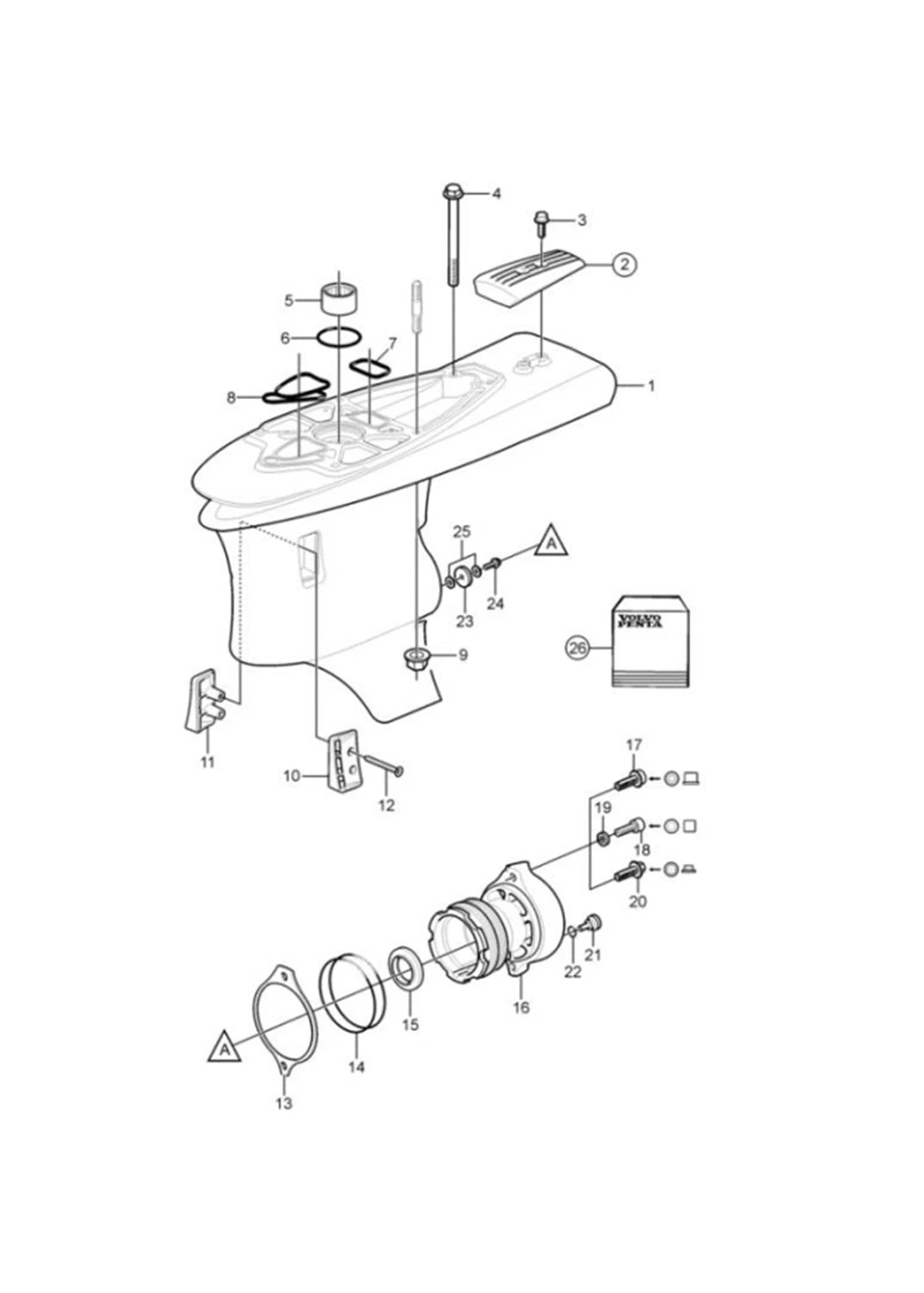 Seal Kit for Volvo Penta Sterndrives Lower Unit Gearcase (Replaces 3888821, 18-2583)