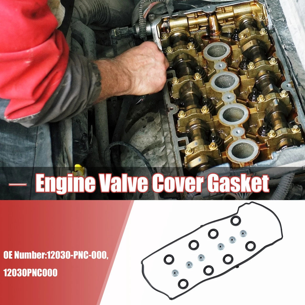 Engine Valve Cover Gasket Replacement Set for Honda Accord DX EX LX (2003–2017)