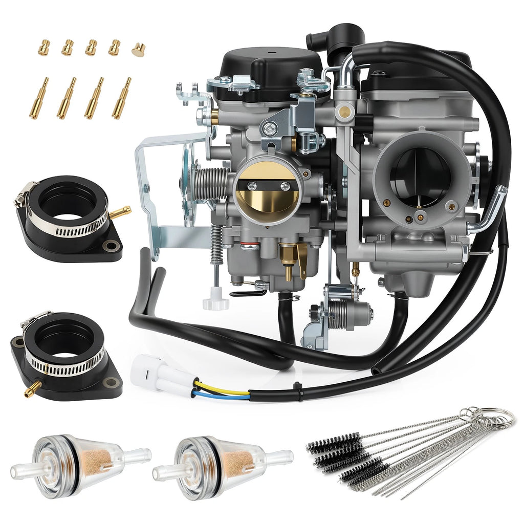 Carburetor with Intake Manifold Boots for Yamaha (5EL-14900-21-00, 5EL-13596-00-00)