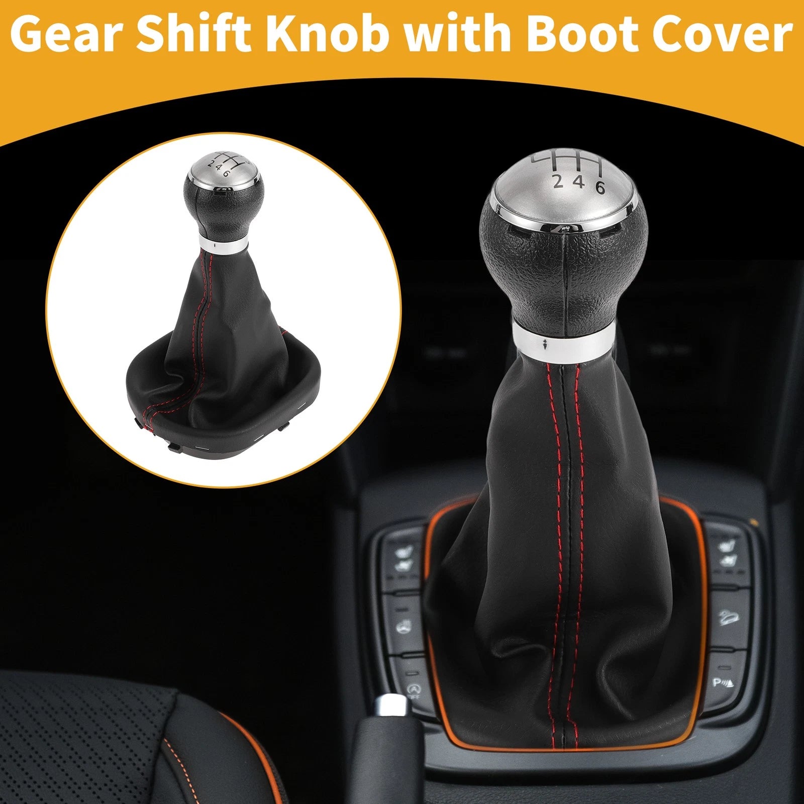 Gear Shift Knob with Cover Replacement for VW Caddy (2004–2009)