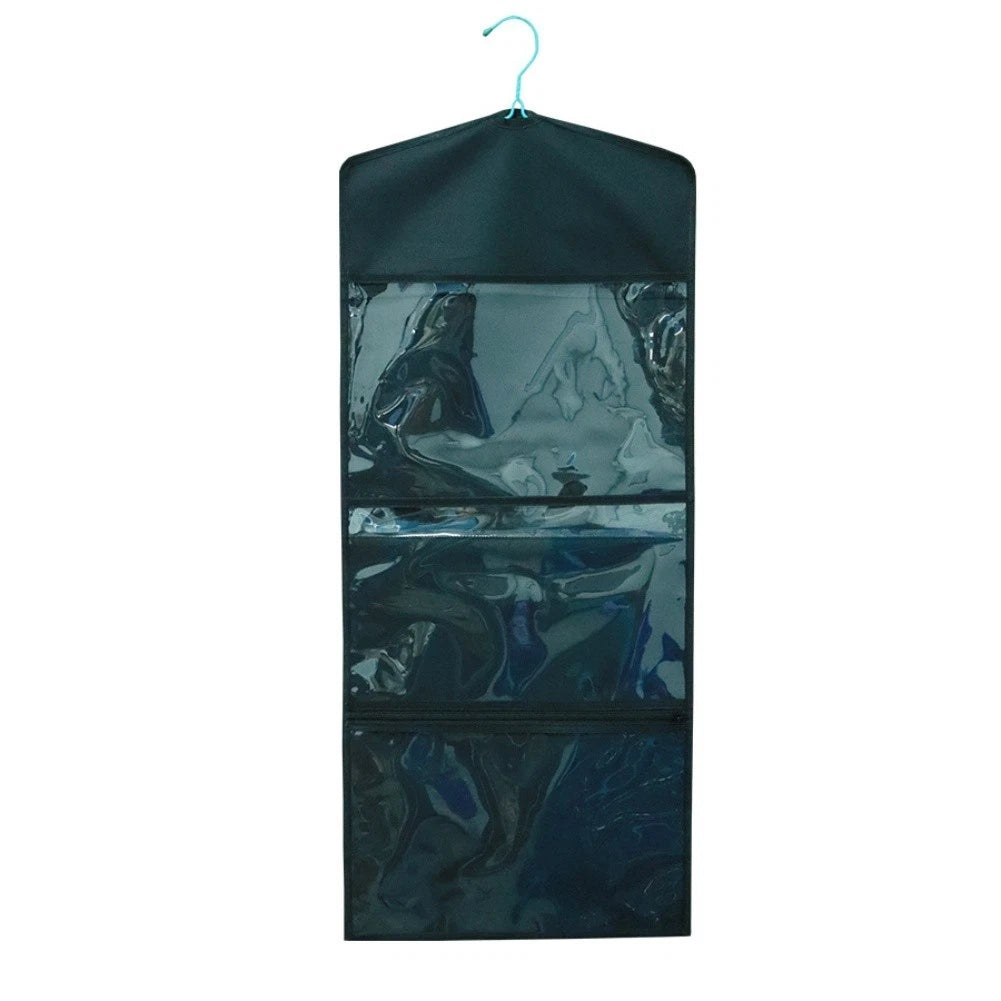 Hanging Storage Bag for Gifts - Clear PVC Material, Lightweight Polyester