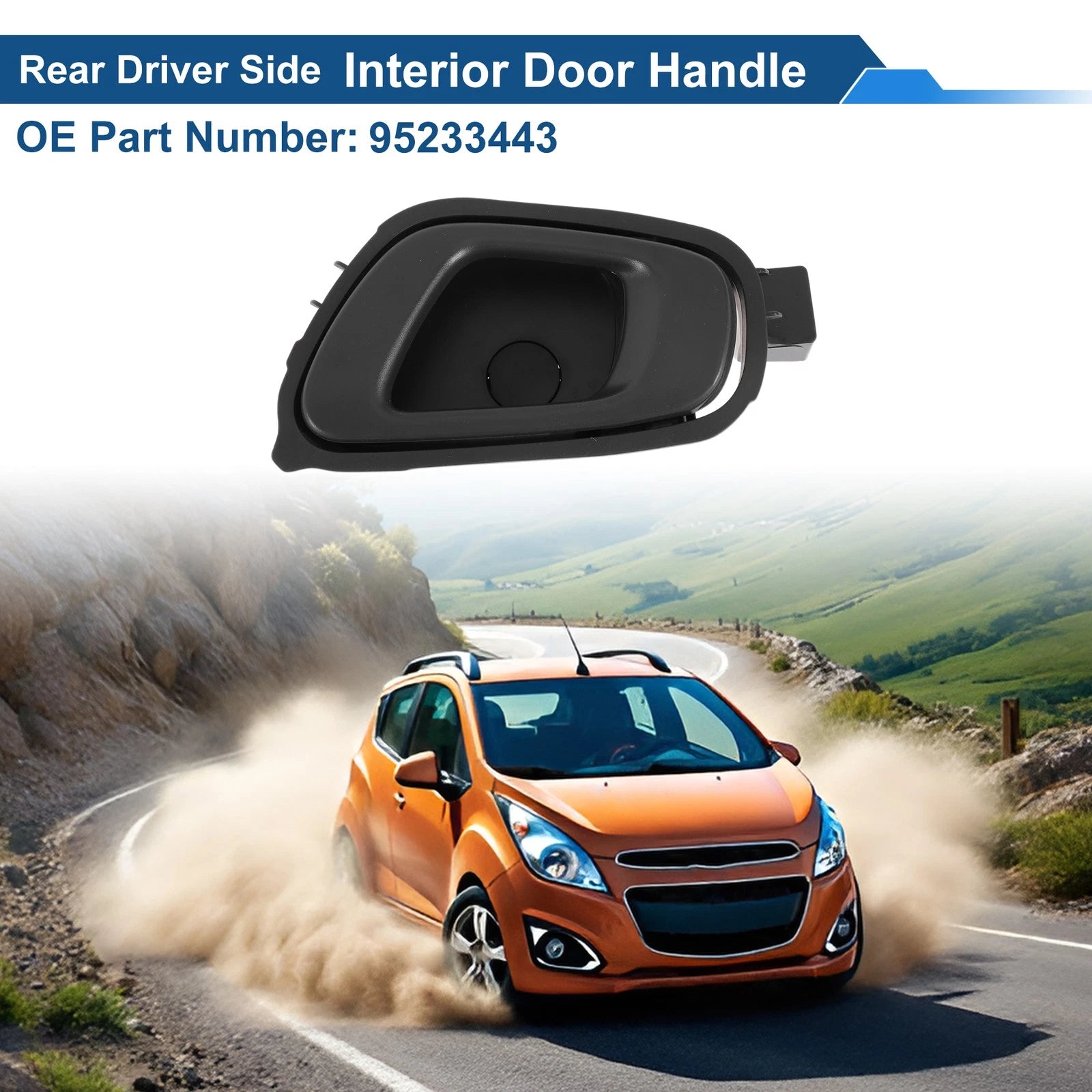 Rear Left Interior Door Handle Replacement for Chevrolet Spark (2012–2018)