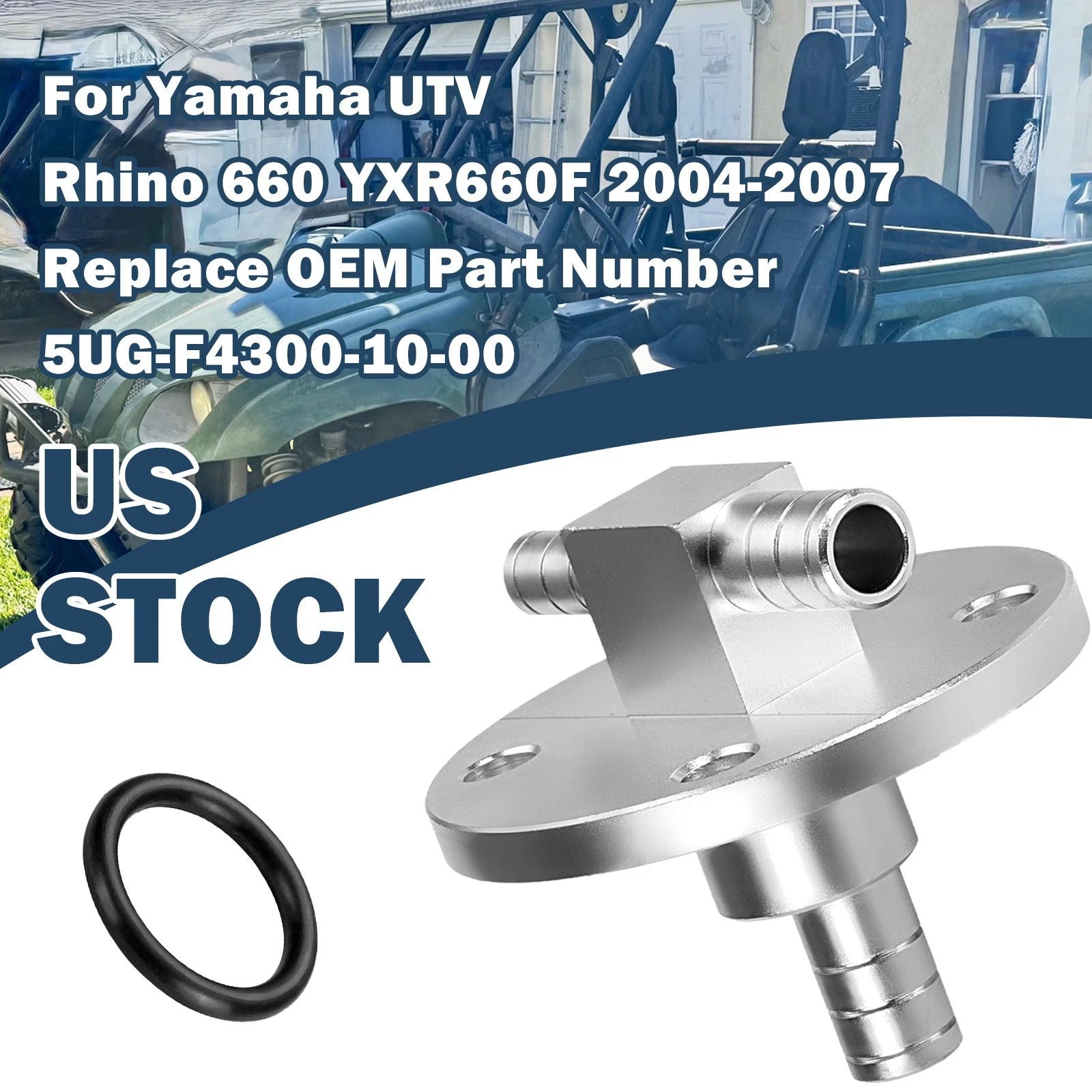 Fuel Tank Pipe Joint for Yamaha Rhino 660 YXR660 (2004–2007) 5UG-F4300-10-00
