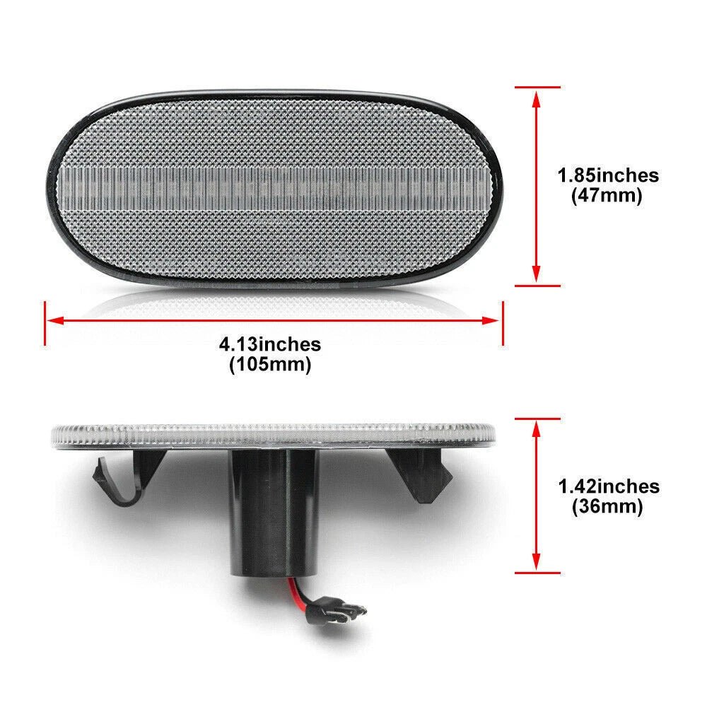 Clear Full LED Side Marker Reflector Light for Benz Sprinter W906 (2006–2018)
