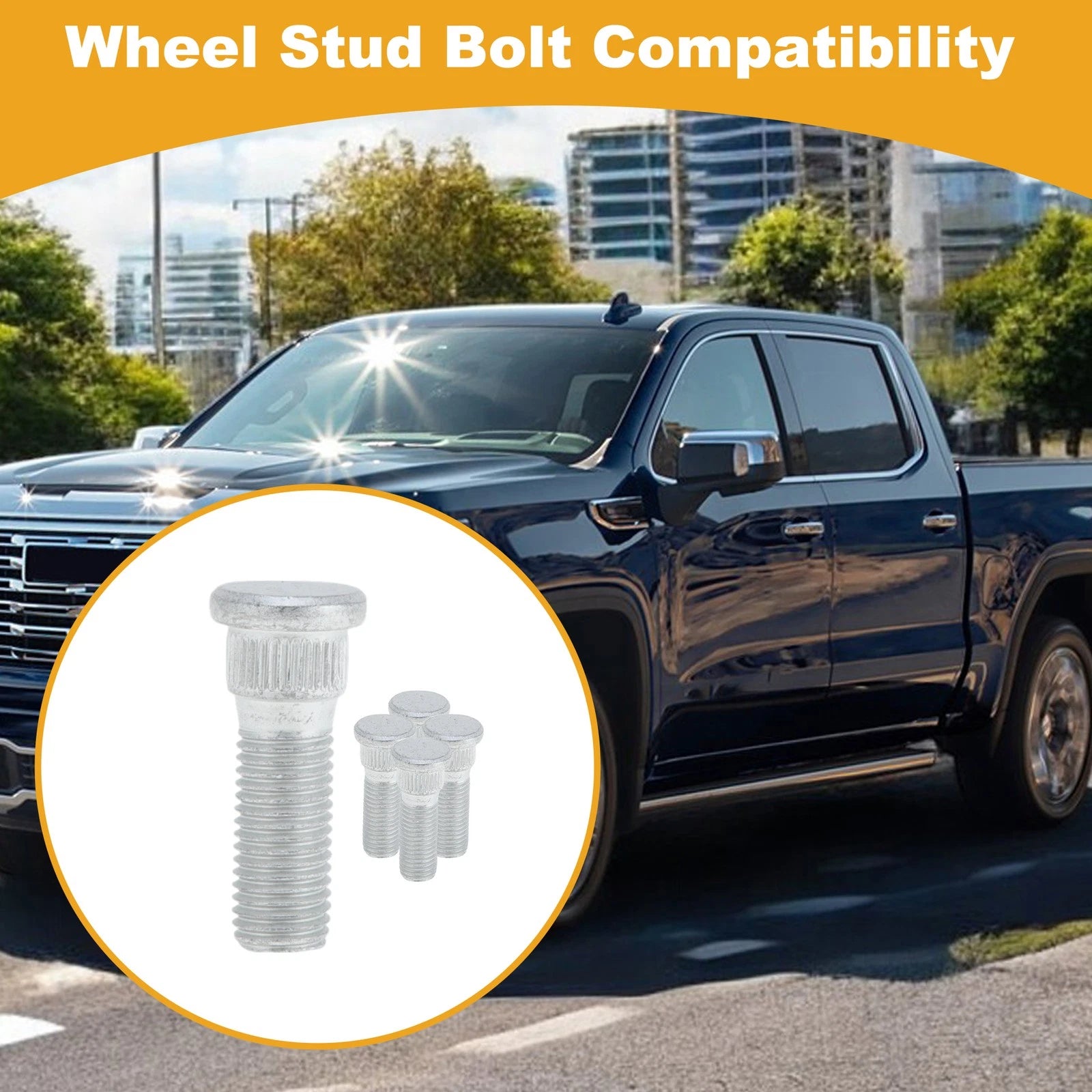 Wheel Lug Stud M12x1.5 Replacement for Chevrolet Chevette (1976–1987) 5 Pcs