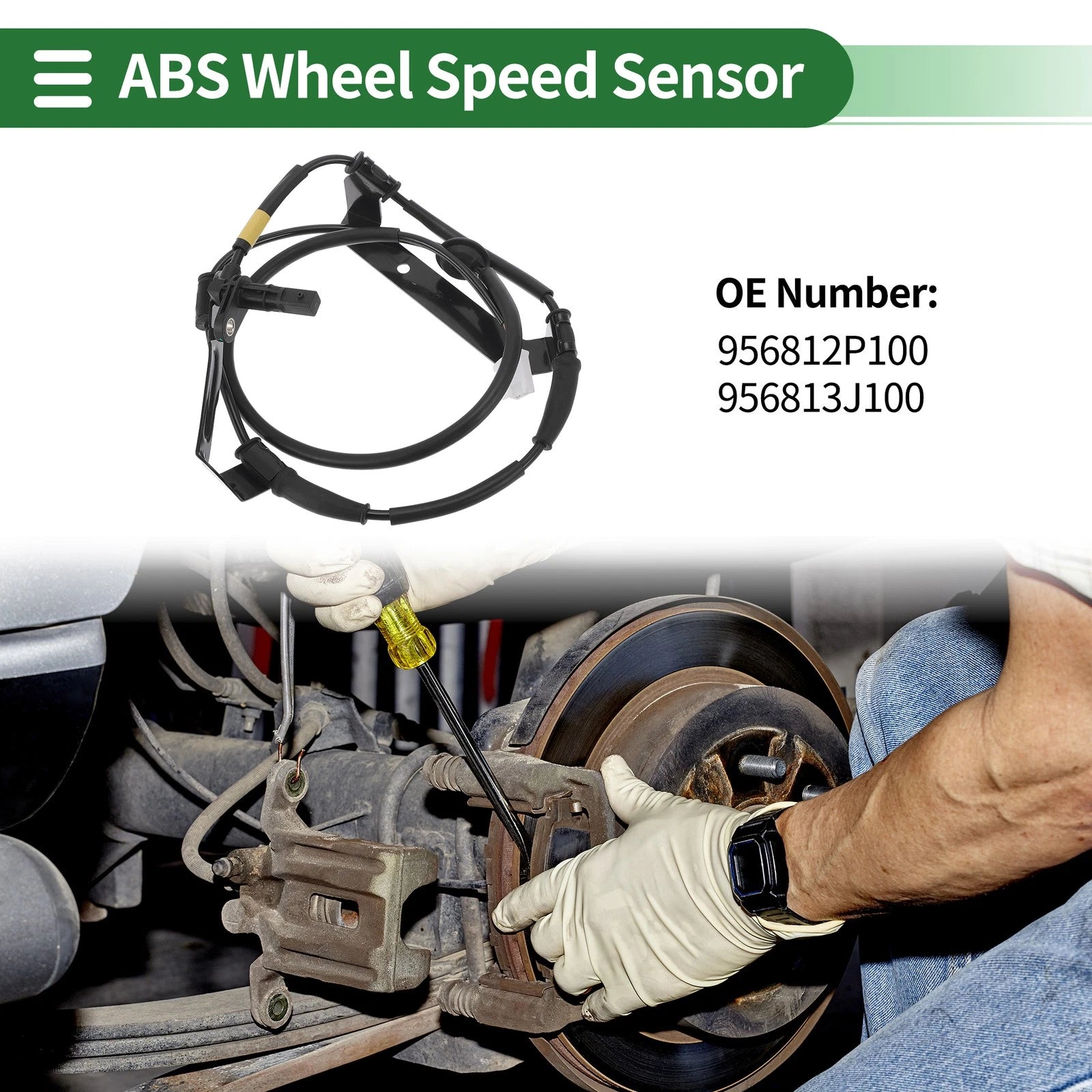 ABS Wheel Speed Sensor Replacement Right Rear for Hyundai Veracruz (2012–2012)