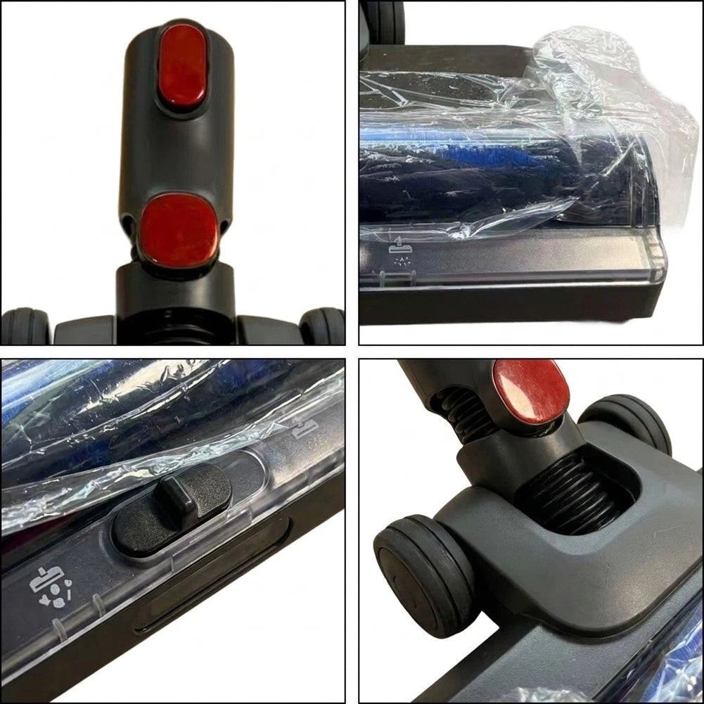 Electric Floor Brush LED Cleaning Head for Click-on Installation