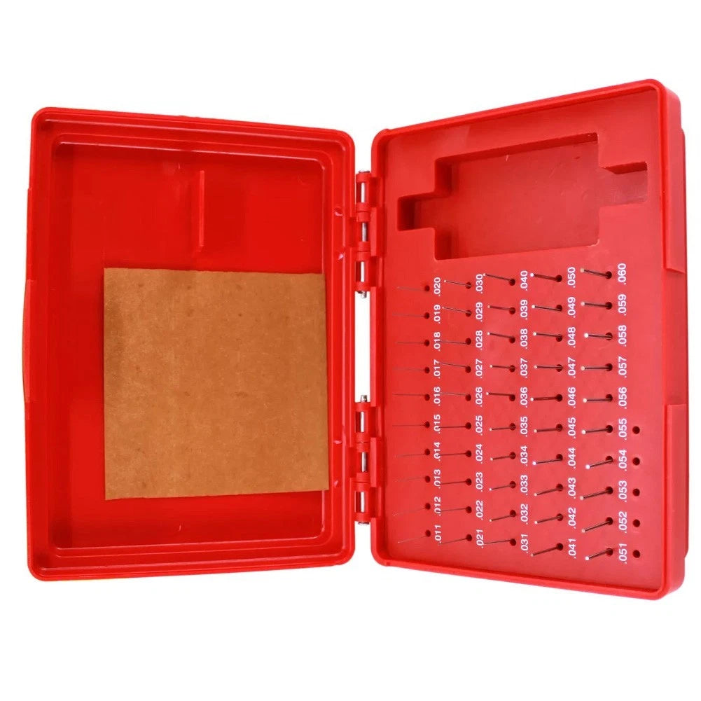 50 Piece Pin Gauge Set for Efficient Storage Solution