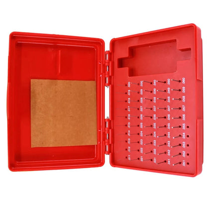50 Piece Pin Gauge Set for Efficient Storage Solution
