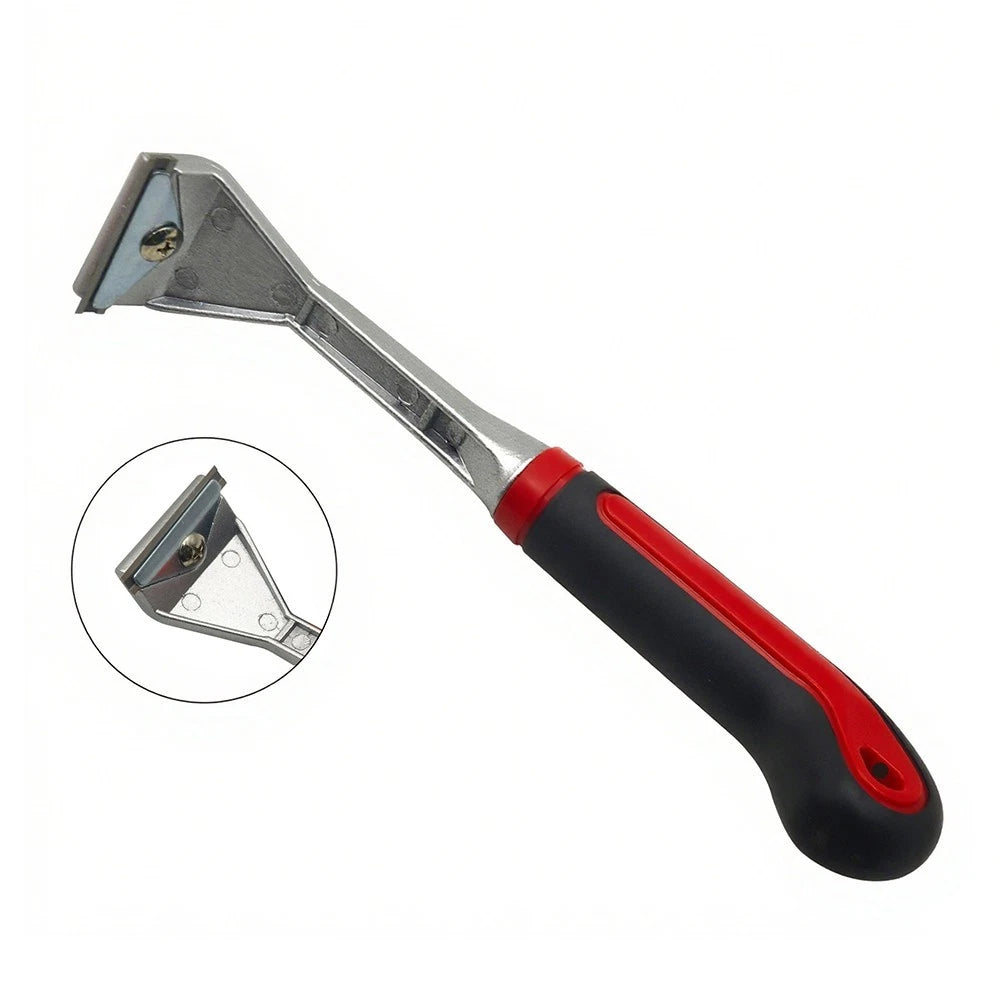 Comfort Grip Paint Scraper with Non Slip Handle and Metal Blade for Floor Paint