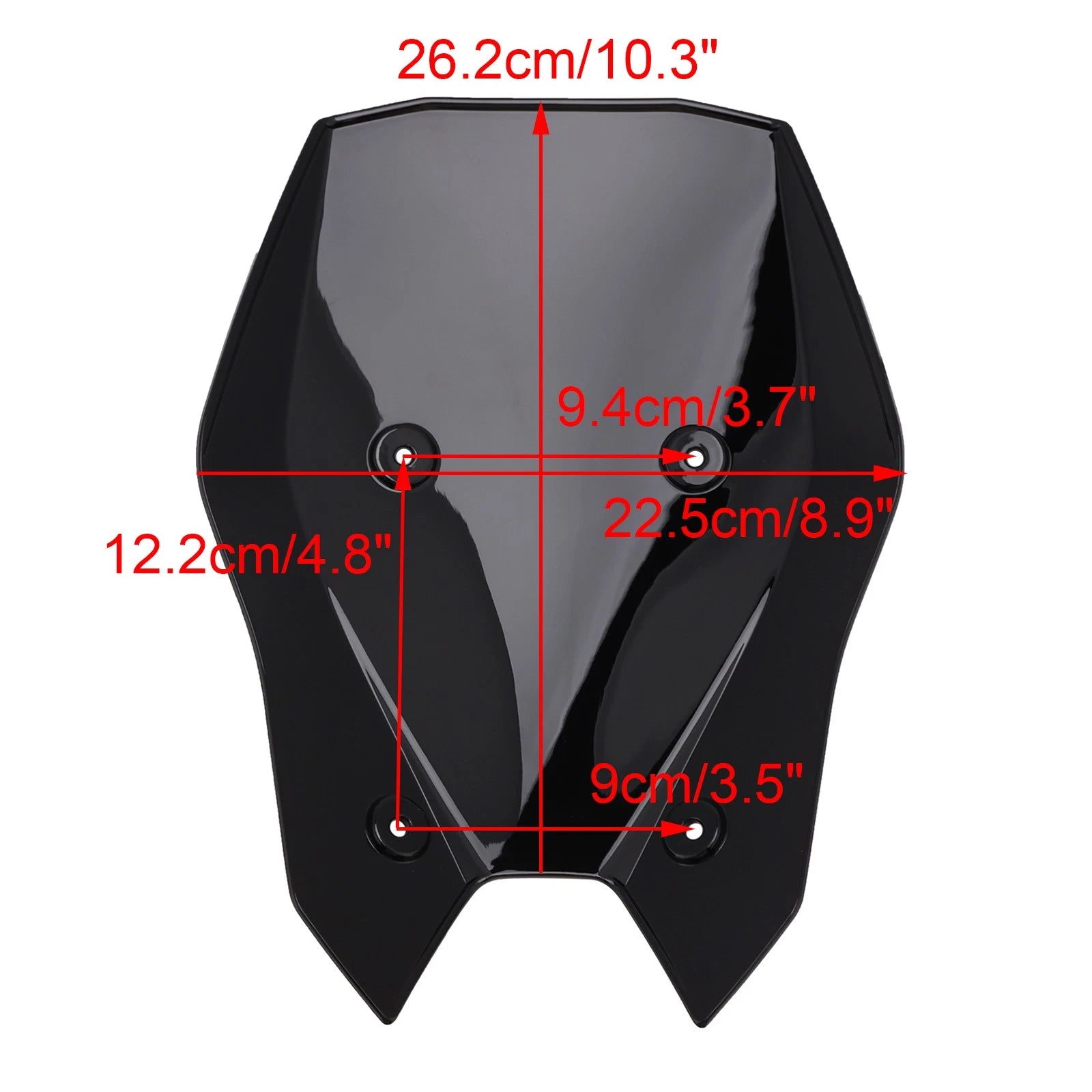 Windshield Windscreen for Kawasaki Z900 (2025–2026) Black