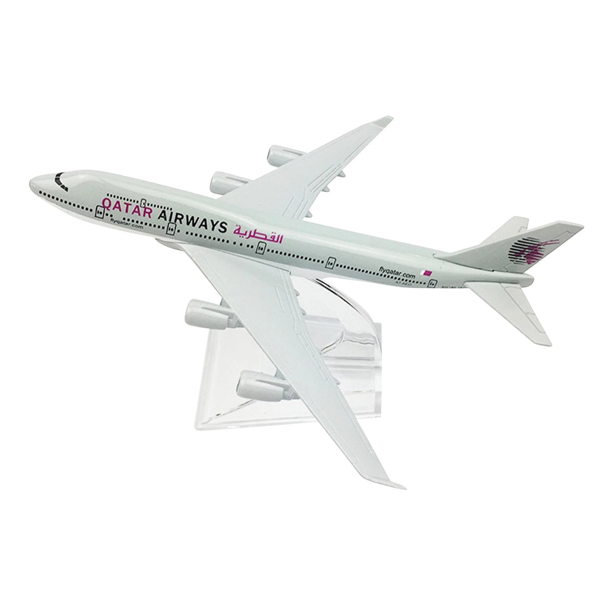 Diecast Display Model Kit for Qatar Airways B747 (1:400 Scale)