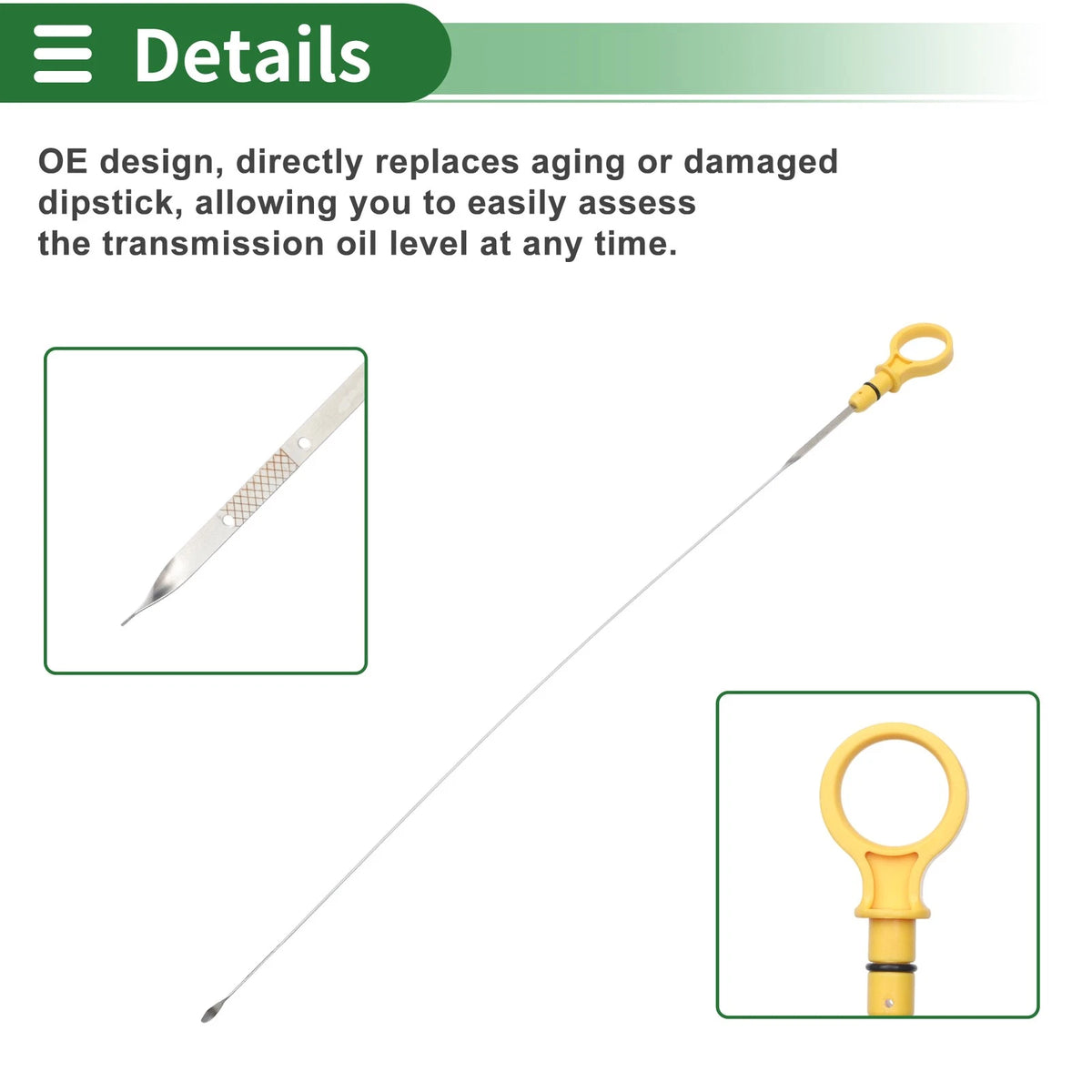 Oil Level Dipstick No. 4F1E6750AB for Ford Taurus V6 3.0L (2004)