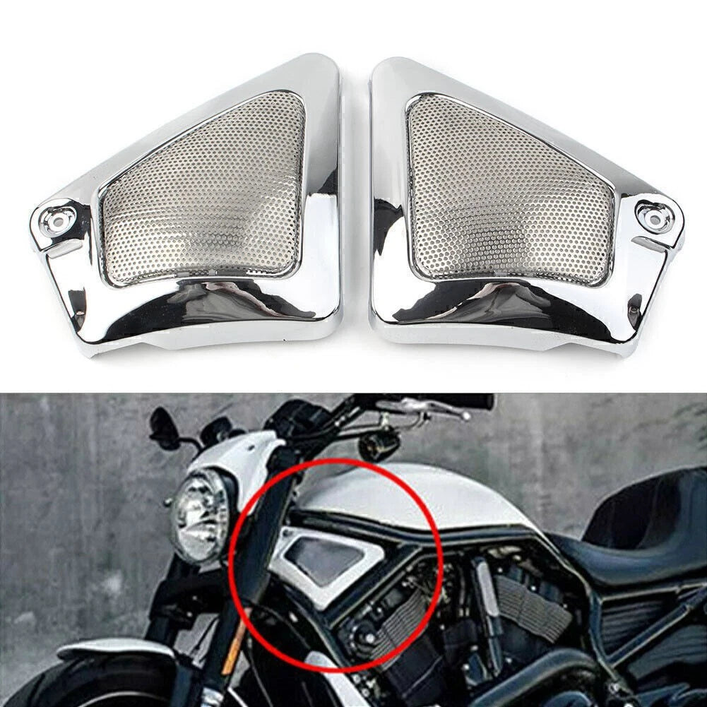 Chrome Airbox Frame Neck Side Cover for Harley V-Rod (2002–2017)