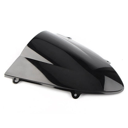 Double Bubble Windshield for Kawasaki Ninja 250R EX250 (2008–2012) Black