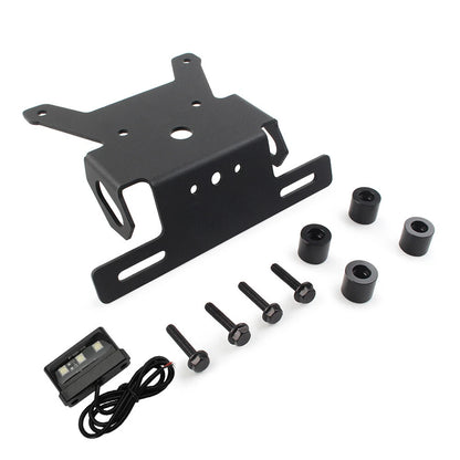 Rear License Plate Holder Frame Bracket with Light for Suzuki SV650 (2016–2021)