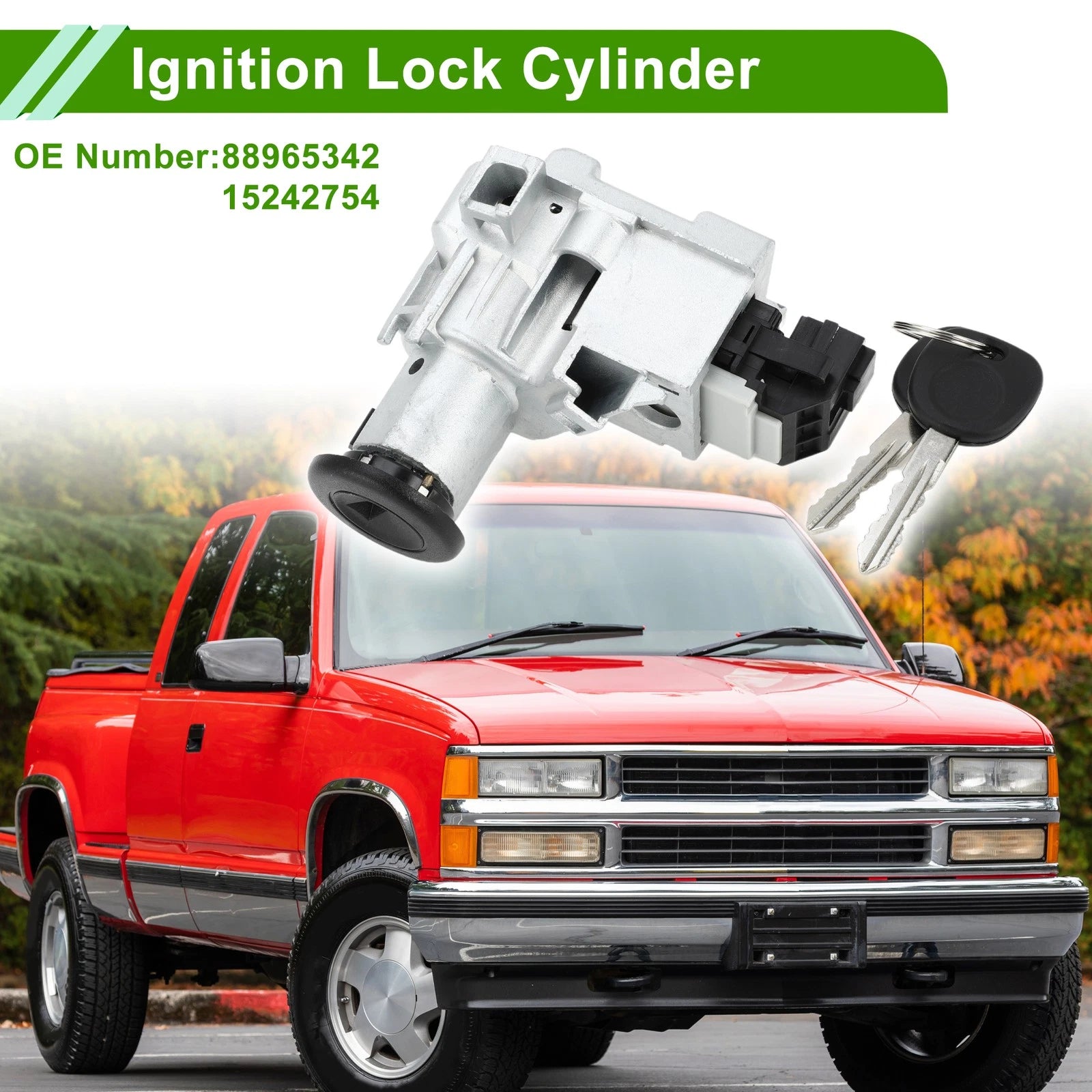 Ignition Lock Cylinder Assembly for Chevrolet Silverado 1500 3500 (2007–2018)
