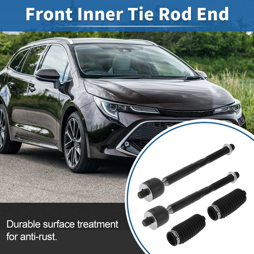 4 Pcs Front Inner Tie Rod End Links Replacement for Toyota Sienna (2004–2010)