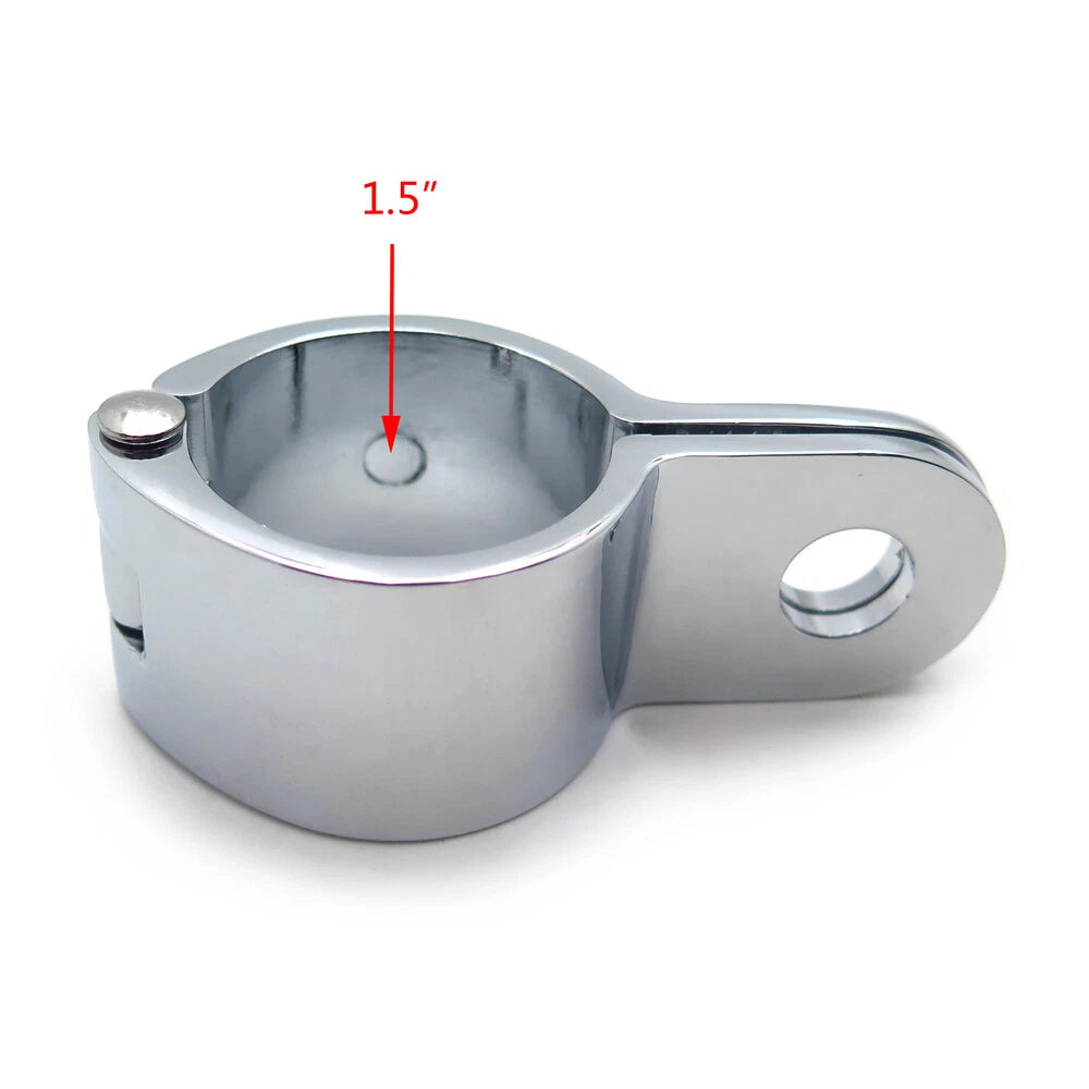 1 Chrome Engine Guard Longhorn Footpeg Clamp for HTT