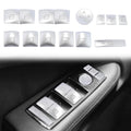 Door Armrest Window Switch Button Cover Set for Mercedes-Benz C200 C250 (2010–2014)