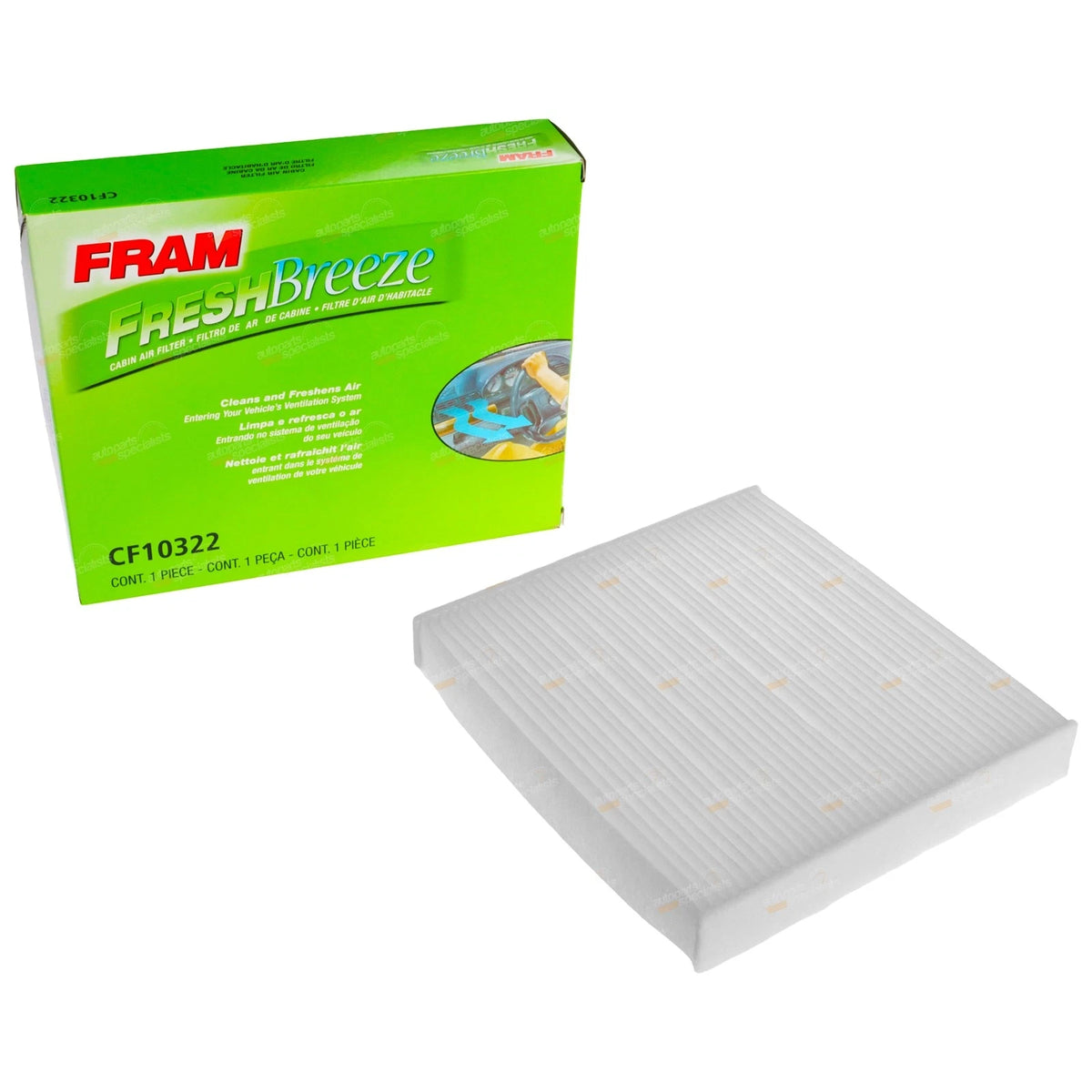 FRAM Cabin Filter Cleaner for Toyota Kluger GSU50 GSU55 V6 2GR-FE (2014–2017)