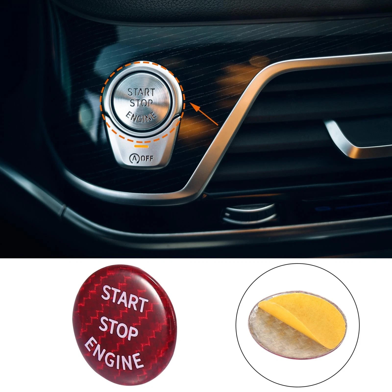 Engine Start Stop Push Button Cover Cap for BMW E53 E60 E61 E63 E64