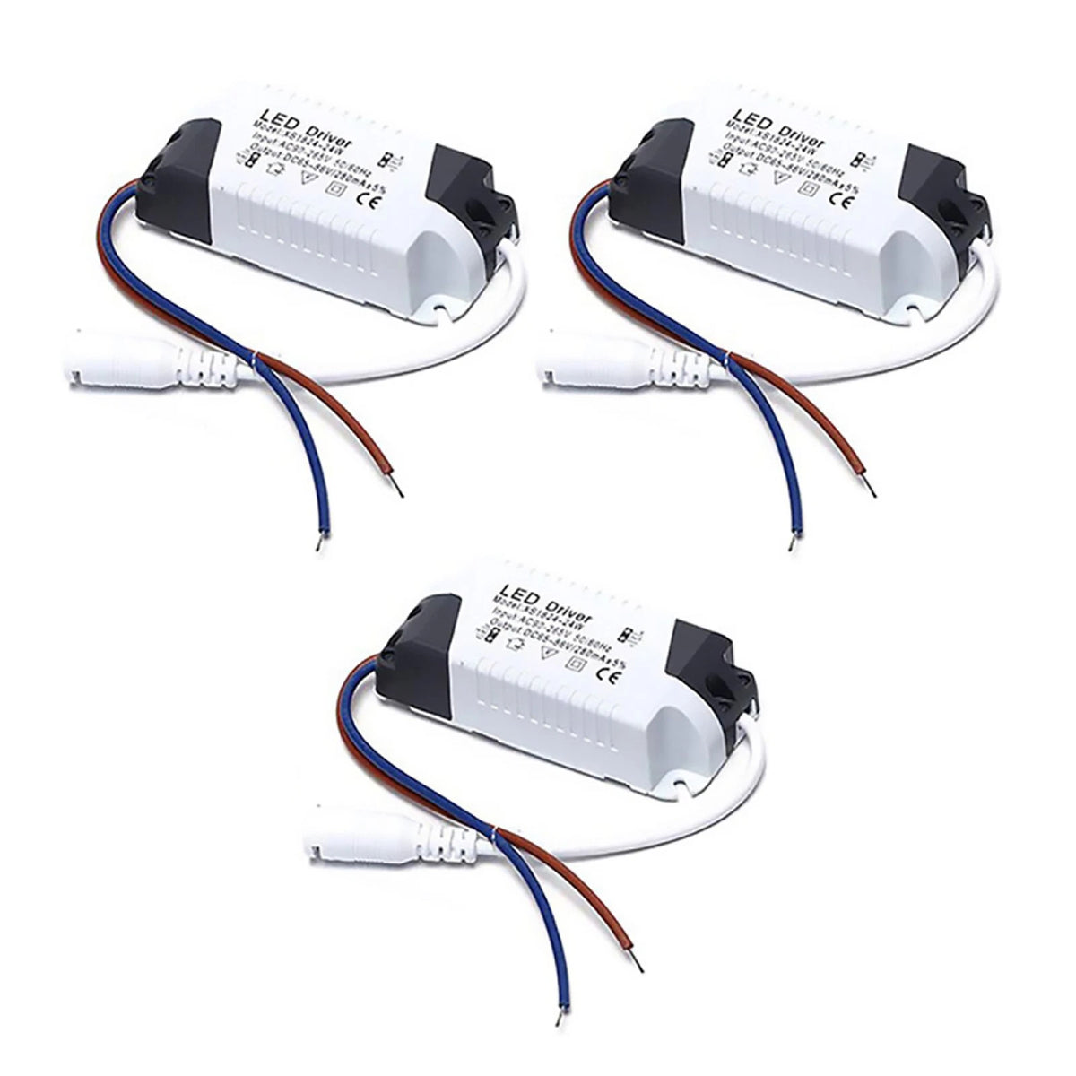 3X LED Driver Adapter for AC Input 90-265V 50/60Hz
