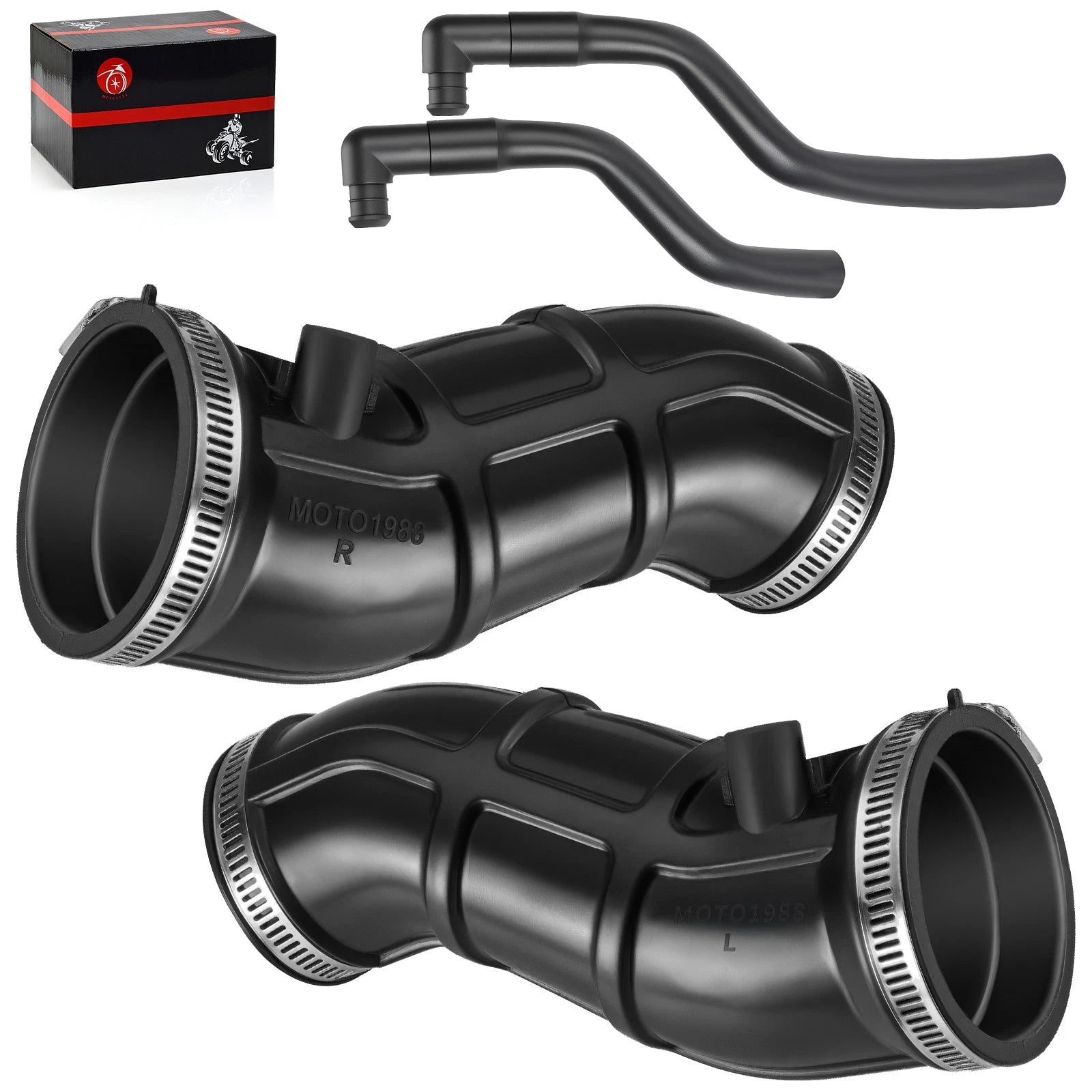 Set of 2 Air Box Intake Manifold Snorkels for Yamaha Raptor YFM660R (2001–2005)
