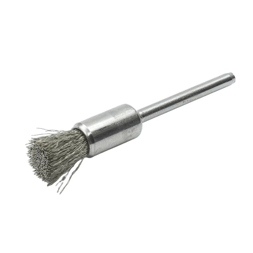 12Pcs Wire Brushes for Rotary Tool (3mm 5-8mm Bowl Type)