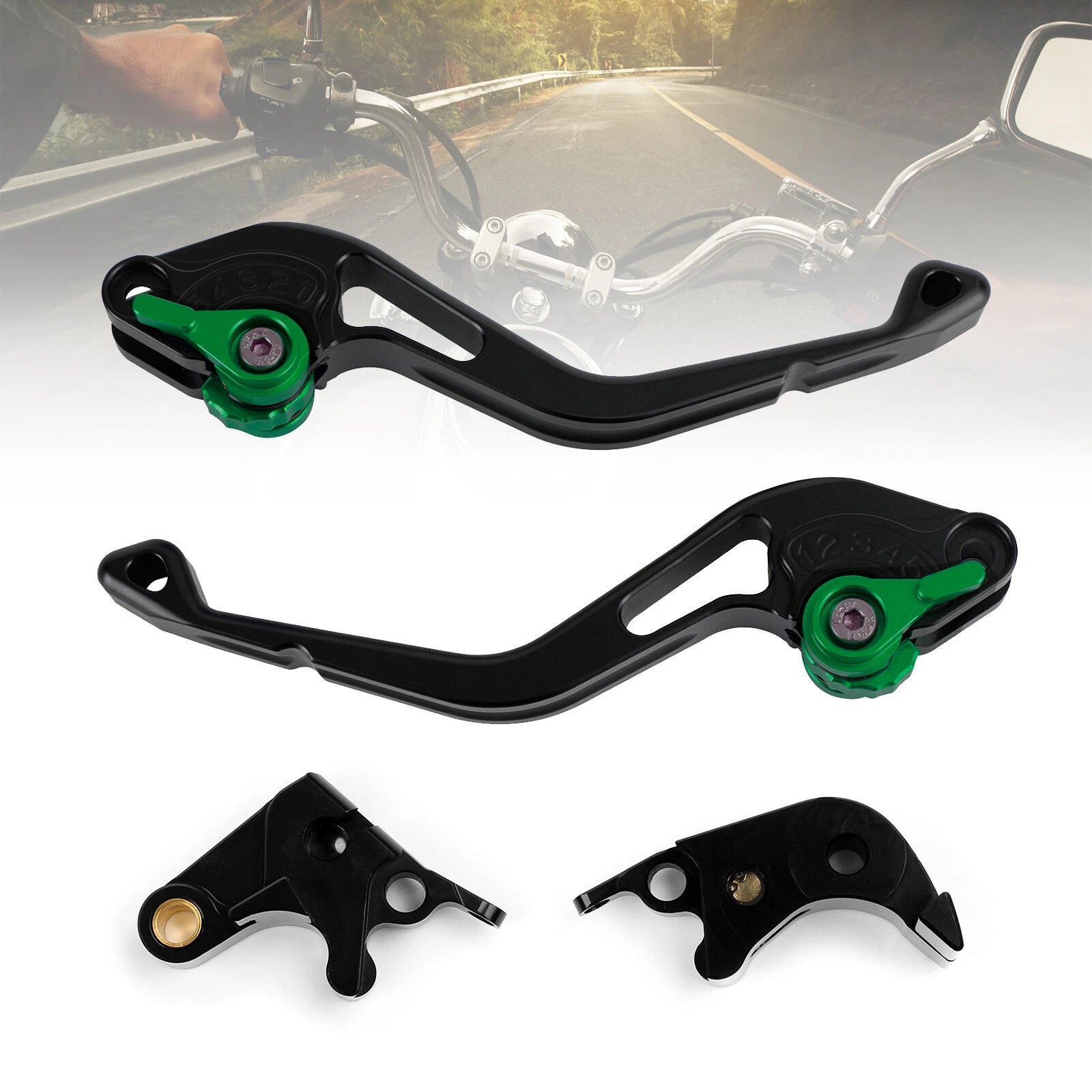 Short Clutch Brake Lever for Suzuki GSXR600 750 (2006–2010) GSXR1000 (2005–2006) T9