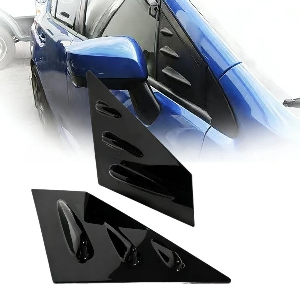 Front Window Louver Set Left Right ABS Carbon Fiber Cover for WRX STI 2015-2020