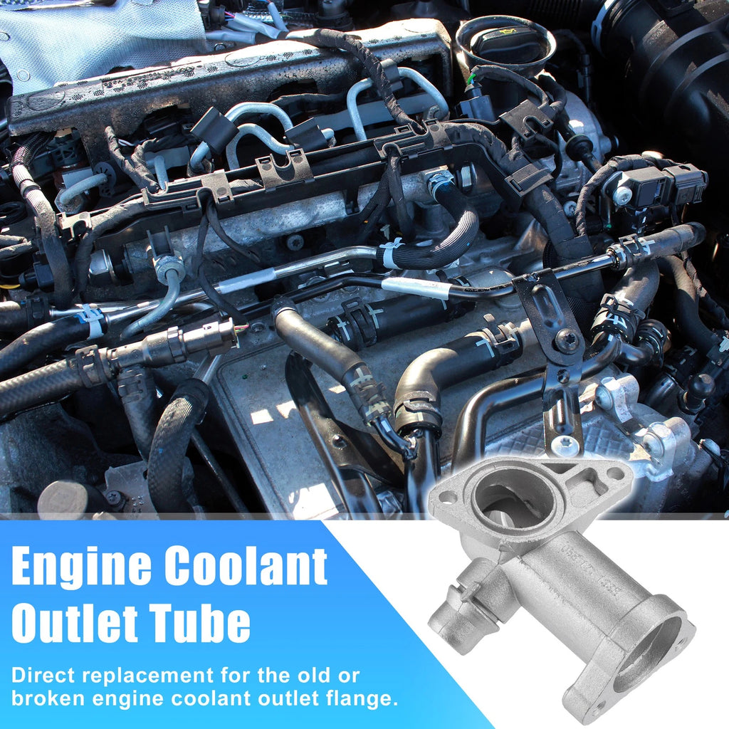Engine Coolant Outlet Tube Set for Audi A4 1.8T (2005–2009)
