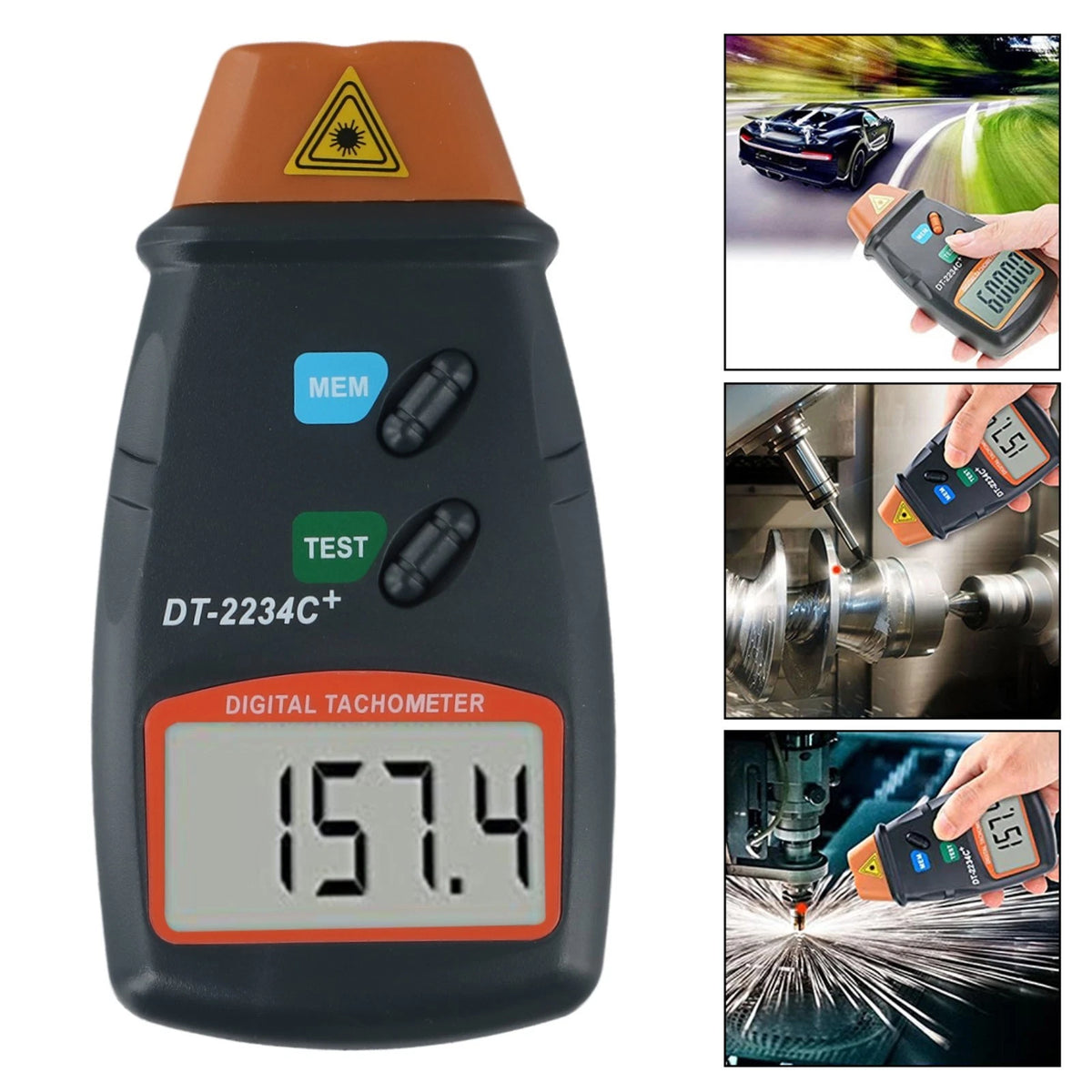 Digital Tachometer for Speed Testing (Compact & Portable)