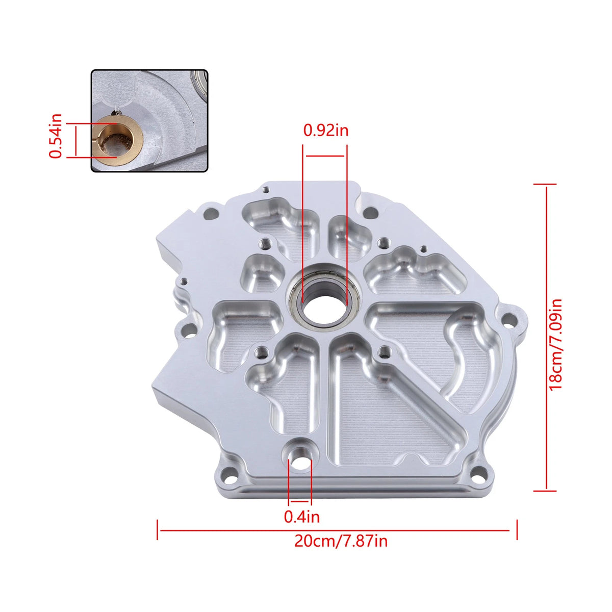 Dual Bearing Billet Side Cover for Predator 212cc Non-Hemi (2016–2023)