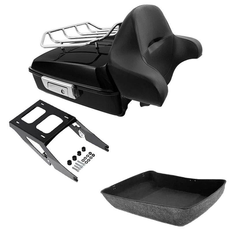Chopped Trunk Backrest Rack Mount for Harley Sport Glide FLSB (2018–2021)