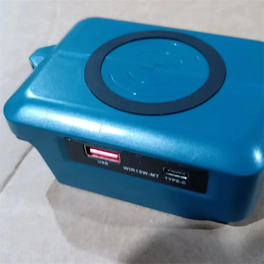 Wireless Charger Adapter for Makita 18V Li-ion Battery (Type-C & USB)