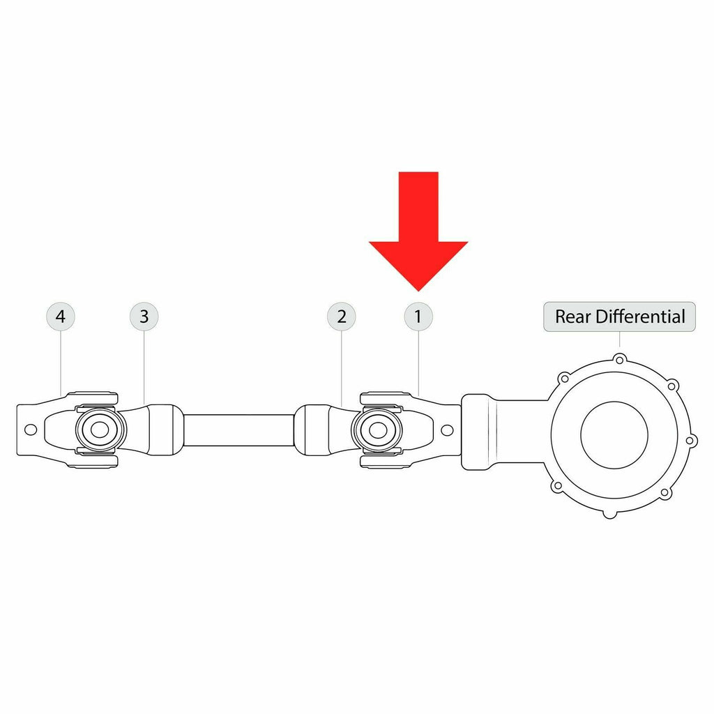 Rear Drive Shaft Yoke with U-joint Replacement for Yamaha Virago XV535 (1987–2000)